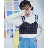 チェック柄フリンジビスチェ【miette ミエット】 | titivate | 詳細画像4