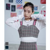 チェック柄フリンジビスチェ【miette ミエット】 | titivate | 詳細画像1