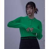 ビジューカラー裾ロゴポロニット【miette ミエット】 | titivate | 詳細画像12 