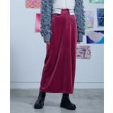 ウエスト折り返しマーベルトベロアスカート【miette ミエット】 | titivate | 詳細画像5 