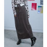 ウエスト折り返しマーベルトベロアスカート【miette ミエット】 | titivate | 詳細画像6 