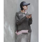 カットデザインアシンメトリーニット【miette ミエット】 | titivate | 詳細画像5 