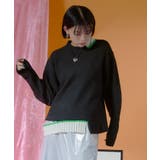 カットデザインアシンメトリーニット【miette ミエット】 | titivate | 詳細画像6 