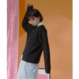 カットデザインアシンメトリーニット【miette ミエット】 | titivate | 詳細画像14 