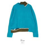 カットデザインアシンメトリーニット【miette ミエット】 | titivate | 詳細画像2 