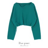 ウェーブネックライン裾ドロストショートニット【miette ミエット】 | titivate | 詳細画像4