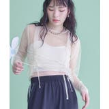 チュールフロントシャーリングトップス【miette ミエット】 | titivate | 詳細画像12 