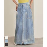 箔加工デニムベイカースカート【miette ミエット】 | titivate | 詳細画像1 