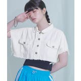 半袖クロップドデニムジャケット【miette ミエット】 | titivate | 詳細画像8