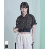 半袖クロップドデニムジャケット【miette ミエット】 | titivate | 詳細画像1