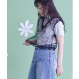 パール付きチュールフリルVネックトップス【miette ミエット】 | titivate | 詳細画像8