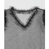 パール付きチュールフリルVネックトップス【miette ミエット】 | titivate | 詳細画像14