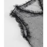 パール付きチュールフリルVネックトップス【miette ミエット】 | titivate | 詳細画像15