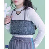 ラインストーンデニムビスチェ【miette ミエット】 | titivate | 詳細画像1