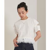 フェザークロップドTシャツ【miette ミエット】 | titivate | 詳細画像4 