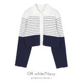 襟付きボーダーニットカーディガン【miette ミエット】 | titivate | 詳細画像3