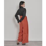 サイドリボンフロントジップワイドパンツ【miette ミエット】 | titivate | 詳細画像4 