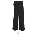 サイドリボンフロントジップワイドパンツ【miette ミエット】 | titivate | 詳細画像2 