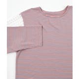 フラワーレース切替ボーダーロンT【miette ミエット】 | titivate | 詳細画像15 