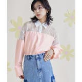 レース切替ボーダーシャツ【miette ミエット】 | titivate | 詳細画像4 