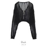 パールボタンメッシュ編みカーディガン【miette ミエット】 | titivate | 詳細画像2