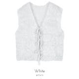 2wayリボンラメシャギーニットベスト【miette ミエット】 | titivate | 詳細画像5 