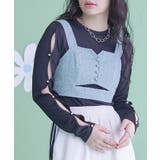 フロントカットスパンコールツイードビスチェ【miette ミエット】 | titivate | 詳細画像6 