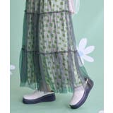 チュールティアードプリントスカート【miette ミエット】 | titivate | 詳細画像12 