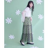 チュールティアードプリントスカート【miette ミエット】 | titivate | 詳細画像13 