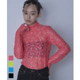 スパンコールレースハイネックトップス【miette ミエット】 | titivate | 詳細画像1 