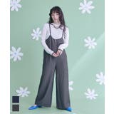 ピンストライプキャミソールオールインワン【miette ミエット】 | titivate | 詳細画像1 