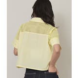 メッシュ切替半袖ショートシャツ【miette ミエット】 | titivate | 詳細画像6 