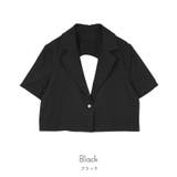 バックベルト半袖テーラードジャケット【miette ミエット】 | titivate | 詳細画像2 