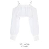 オフショルダーシアーアームボレロ【miette ミエット】 | titivate | 詳細画像9 