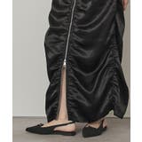 フロントジップシャーリングスカート【miette ミエット】 | titivate | 詳細画像6 