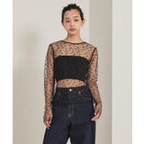 バックオープンフロッキーチュールトップス【miette ミエット】 | titivate | 詳細画像4 