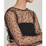 バックオープンフロッキーチュールトップス【miette ミエット】 | titivate | 詳細画像6 