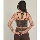 バックオープンフロッキーチュールトップス【miette ミエット】 | titivate | 詳細画像11 