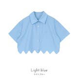 ウェーブヘムクロップドシャツ【miette ミエット】 | titivate | 詳細画像3