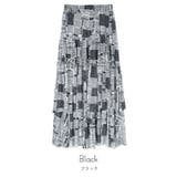 プリントチュールランダムティアードスカート【miette ミエット】 | titivate | 詳細画像2