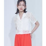 フリンジシアー開襟シャツ【miette ミエット】 | titivate | 詳細画像5