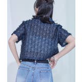 フリンジシアー開襟シャツ【miette ミエット】 | titivate | 詳細画像7