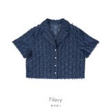 フリンジシアー開襟シャツ【miette ミエット】 | titivate | 詳細画像2