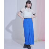 配色ラインシアー半袖ポロニット【miette ミエット】 | titivate | 詳細画像9