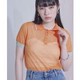 配色ラインシアー半袖ポロニット【miette ミエット】 | titivate | 詳細画像10