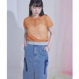配色ラインシアー半袖ポロニット【miette ミエット】 | titivate | 詳細画像11