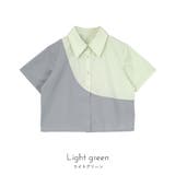 カーブラインバイカラー半袖シャツ【miette ミエット】 | titivate | 詳細画像3