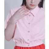 ビジューボタンクロップドシャツ【miette ミエット】 | titivate | 詳細画像8 