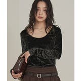 前後2wayUネックベロアトップス【miette ミエット】 | titivate | 詳細画像22 