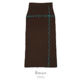 配色メローリブニットタイトスカート【miette ミエット】 | titivate | 詳細画像3 